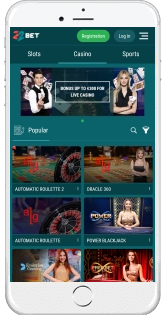 22Bet Casino på telefonen